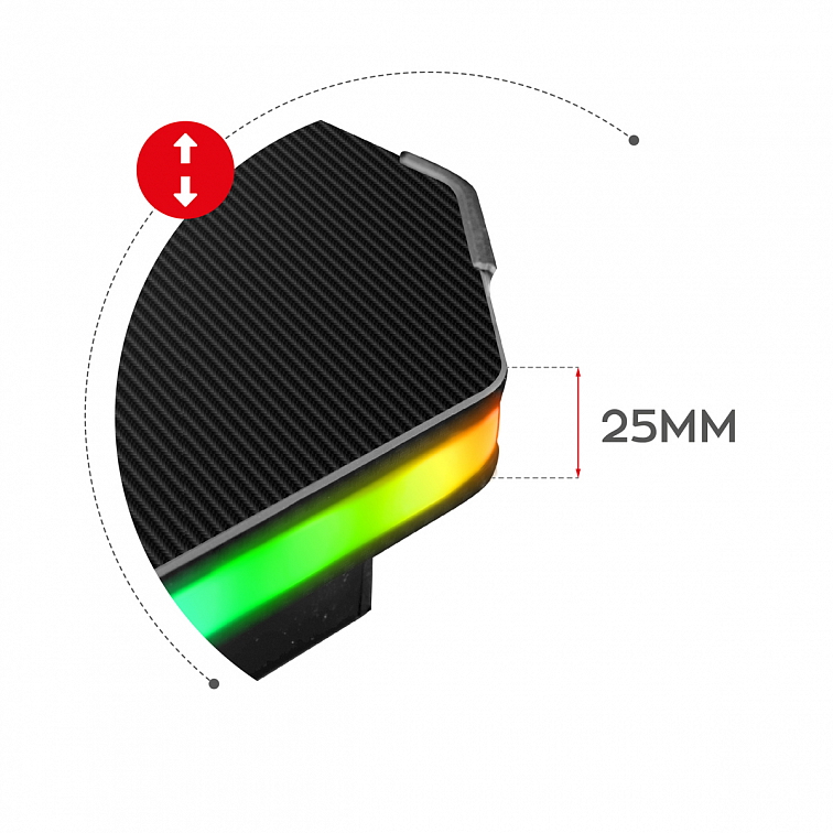 Masa de joc HUZARO HERO 2.5 RGB