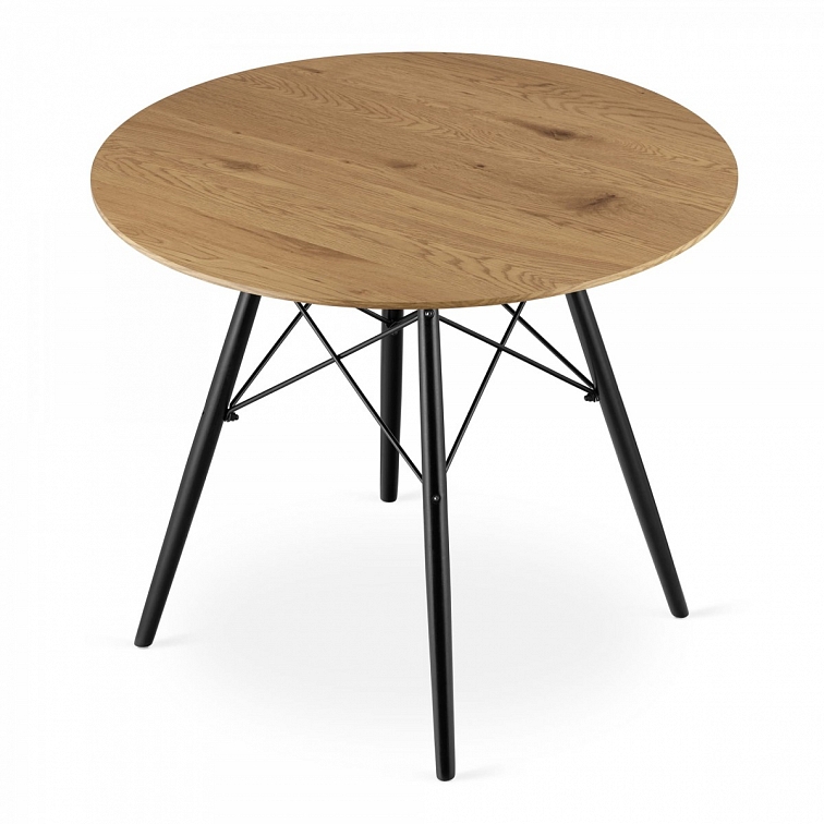 Stôl okrúhly TODI 90 cm - dub