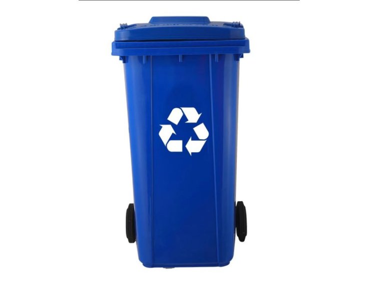 Nádoba na odpad, Popolnica, 240l, modrá