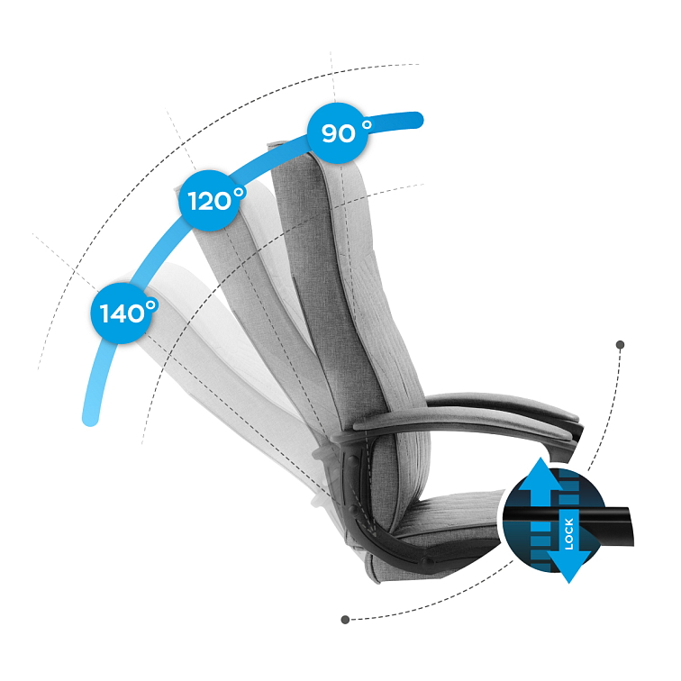 Kancelárska stolička HUZARO BOSS 3.2 Grey