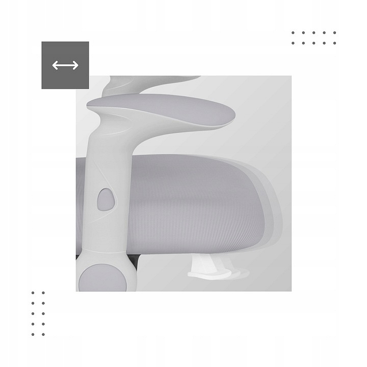 Detská stolička Mark Adler JUNIOR 5.0 Sivá