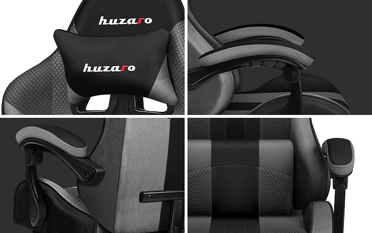 Herní židle HUZARO Force 4.7 GREY MESH
