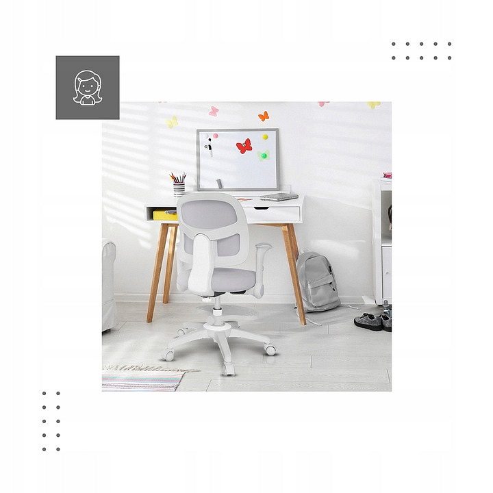 Detská stolička Mark Adler JUNIOR 5.0 Sivá