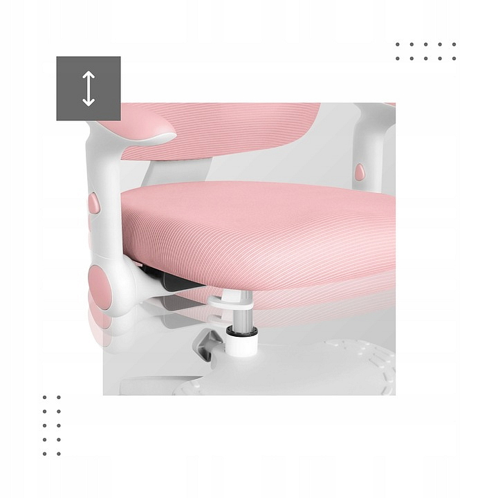 Detská stolička Mark Adler JUNIOR 5.0 Ružová