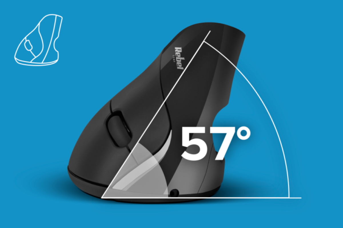 Bezdrôtová vertikálna myš Rebel WM500