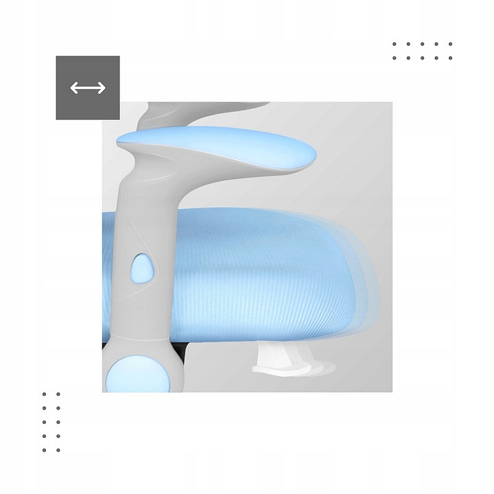 Detská stolička Mark Adler JUNIOR 5.0 Modrá