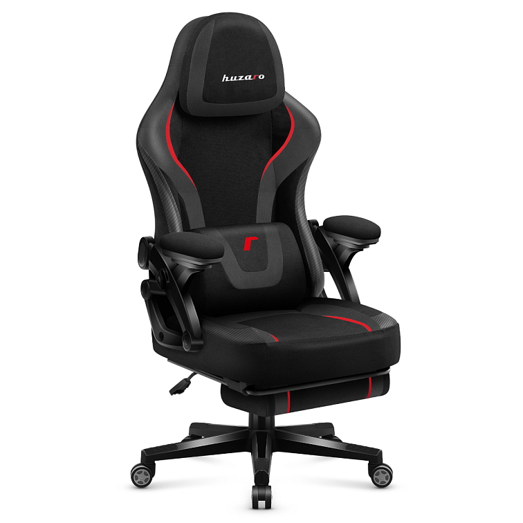 Herné kreslo s podnožkou Huzaro Force 4.6 Carbon