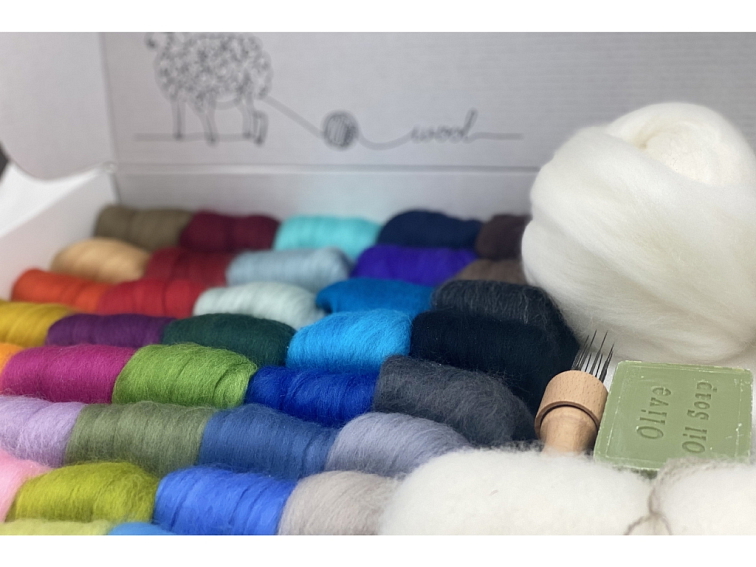 Sada na plstění Vlněný MEGA box