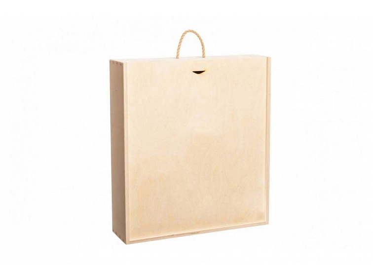 Dřevěná dárková kazeta na tři láhve vína