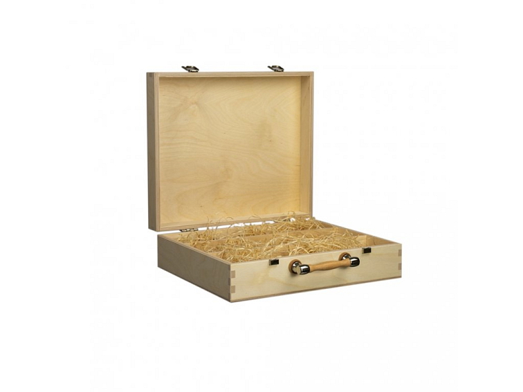 Dřevěný kufr na 3 láhve