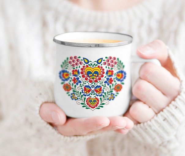 Plecháček s potiskem srdce