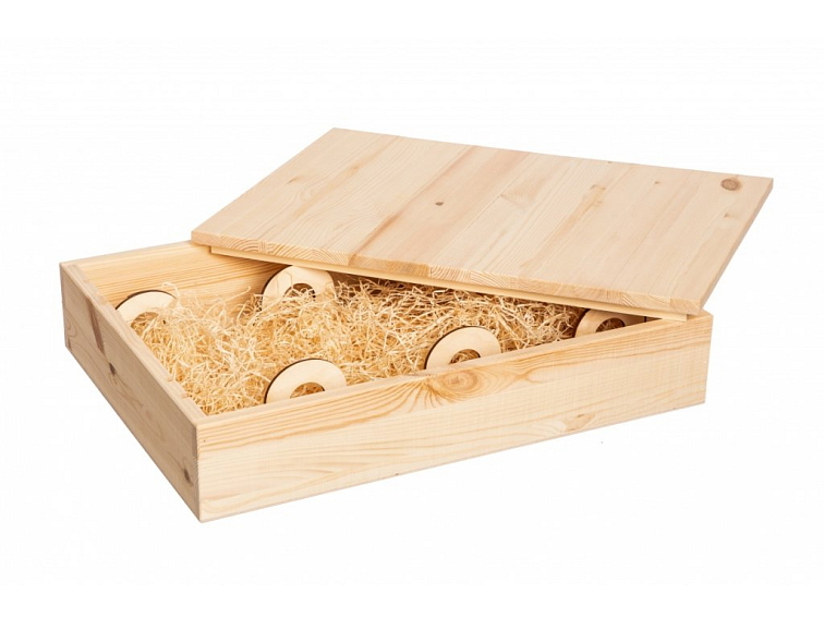 Dřevěná bedýnka na 6 lahví