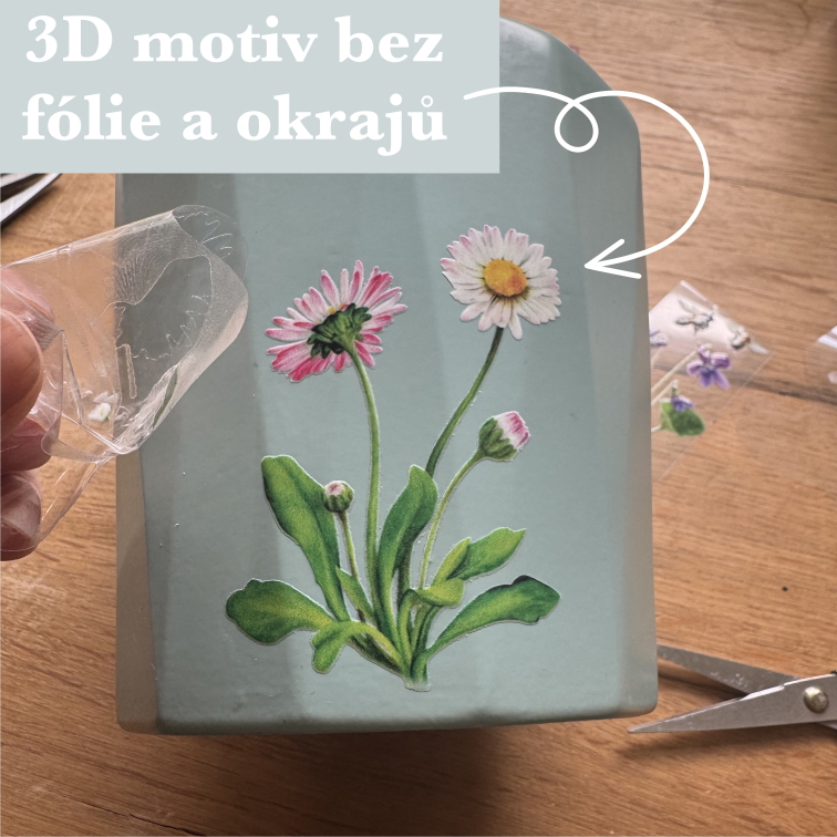 Magické samolepky - Ledňáček a květiny