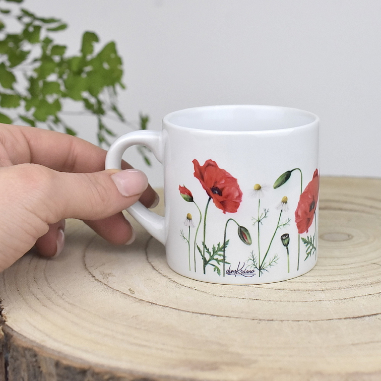 Cappuccino kávový hrnek 180 ml - Vlčí mák