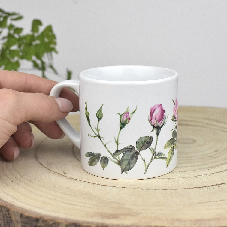 Cappuccino kávový hrnek 180 ml - Růže