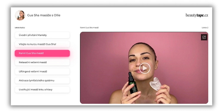 Kurz Gua Sha masáží s Ollie