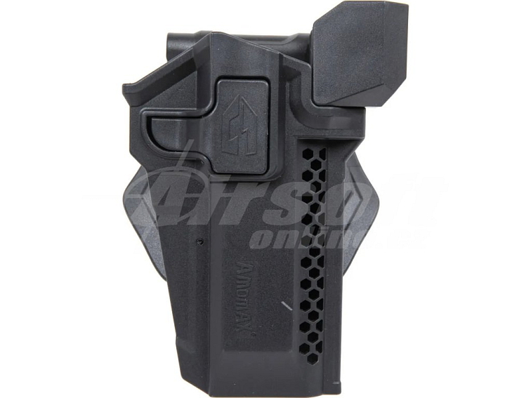 Opaskové pouzdro / holster pro M9 s kolimátorem - pro praváky, černé, Amomax