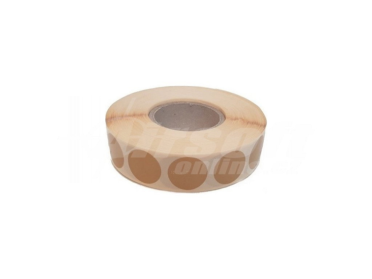 Záslepky na terč IPSC 20mm - hnědé, 2000ks, Range Solutions