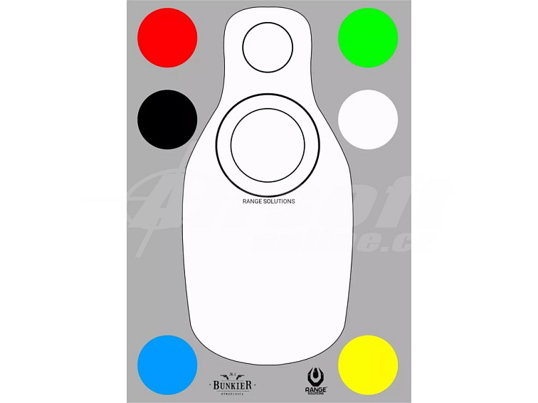 Střelecký terč Bublinky - 50ks, 500x700mm, Range Solutions
