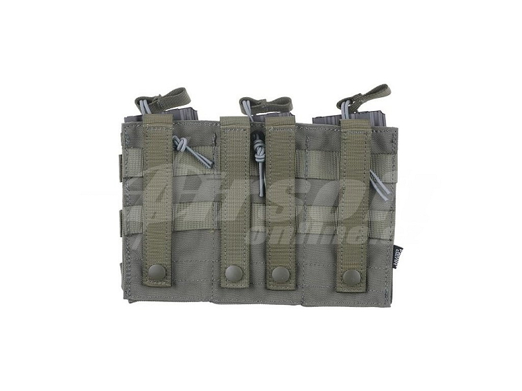 Trojitá otevřená zásobníková sumka pro AK/M4/G36 - Ranger Green, Primal Gear