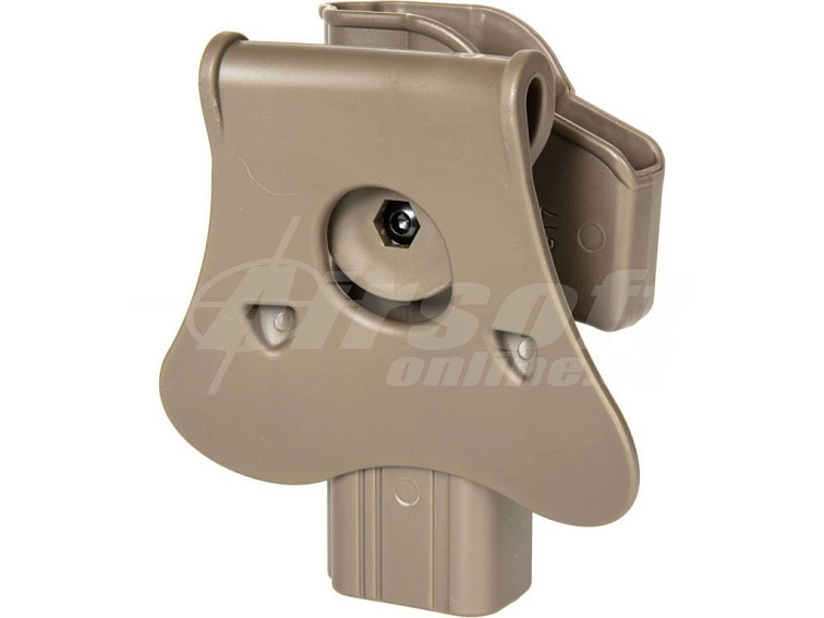 Opaskové polymerové pouzdro Per-Fit™ pro Glock 17/22/31 - pískové FDE, Amomax