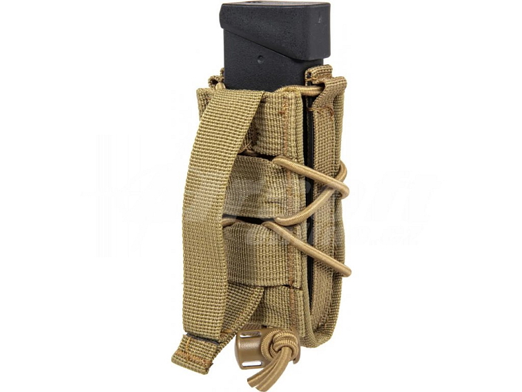 Otevřená MOLLE sumka pro pistolové zásobníky - písková TAN, GFC