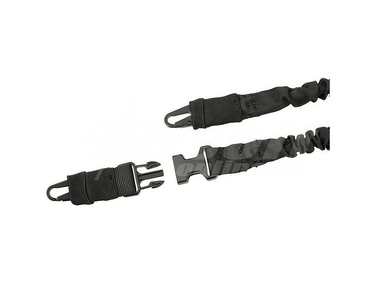 Dvoubodový popruh s bungee - černý, 8Fields