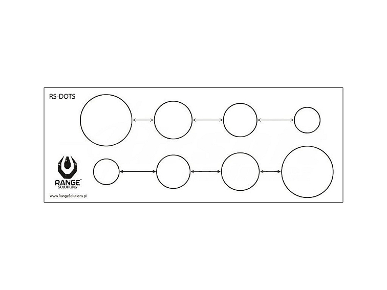 Střelecké terče RS-Dots - 50ks, Range Solutions