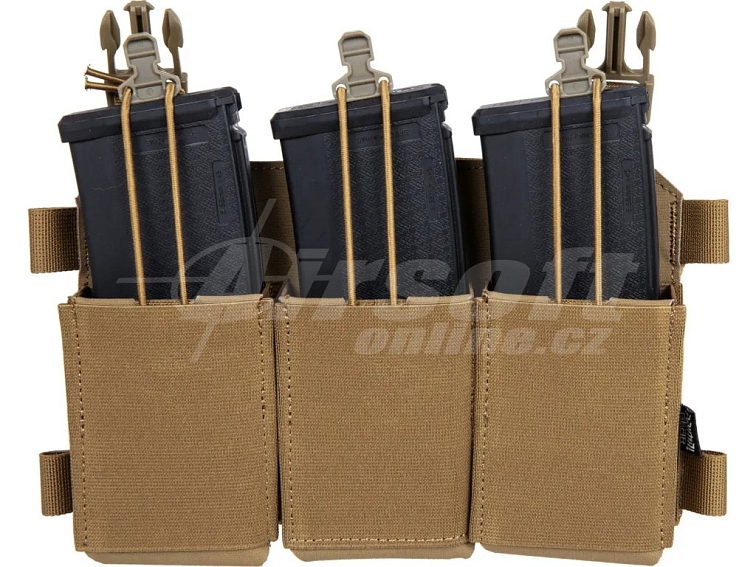 Otevřená zásobníková sumka pro 3x M4 na suchý zip - Coyote Brown, Primal Gear