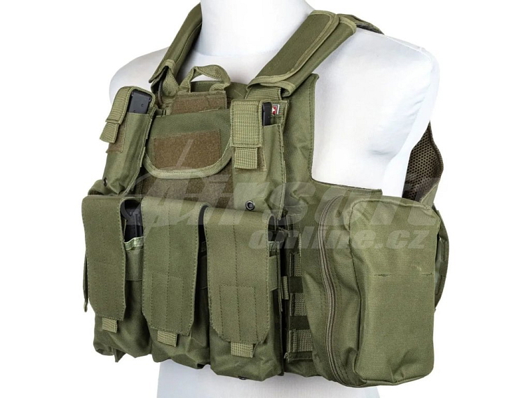 Taktická vesta CIRAS - olivová OD, Swiss Arms