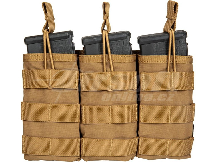 Trojitá zásobníková sumka Koga pro M4 na Molle - Coyote Brown, Primal Gear