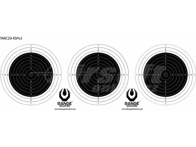 Střelecký terč 3x KSP - 50ks, 500x200mm, Range Solutions