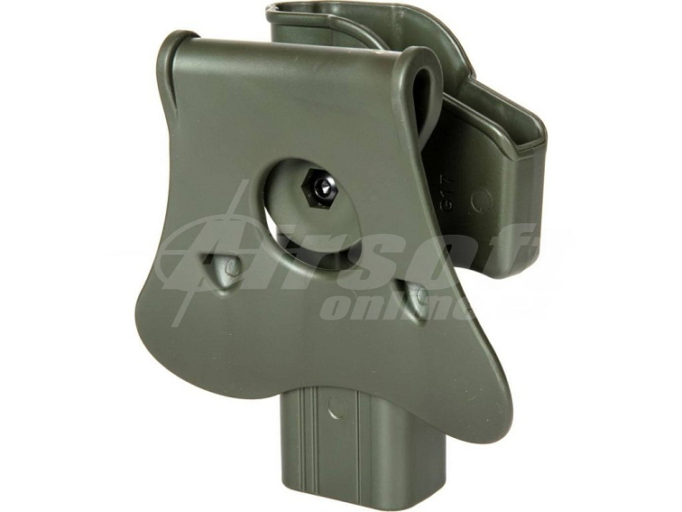 Opaskové polymerové pouzdro Per-Fit™ pro Glock 17/22/31 - olivové, Amomax