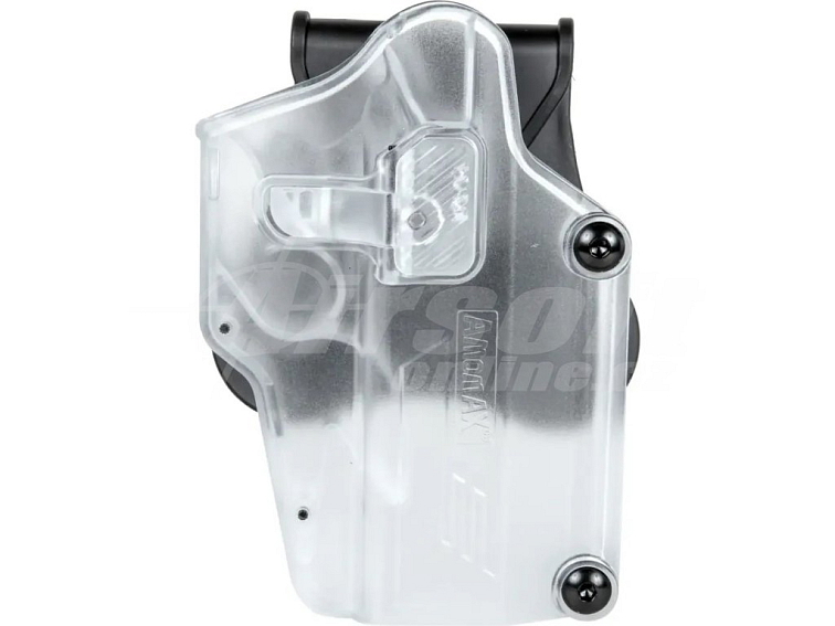 Opaskové polymerové univerzální pouzdro Per-Fit - průhledné, Amomax