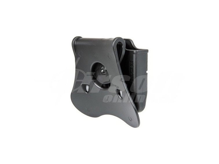 Polymerové opaskové pouzdro pro dva zásobníky 1911 - černé, Amomax