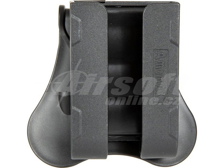 Opaskové polymerové pouzdro pro 4ks brokových patron (12GA) - černé, Amomax