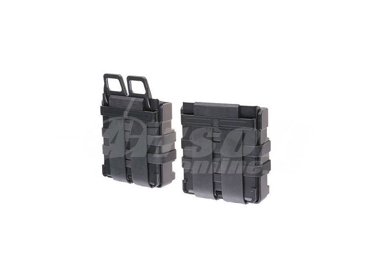 Plastová dvojitá otevřená sumka pro zásobníky 7,62 - černá, Primal Gear
