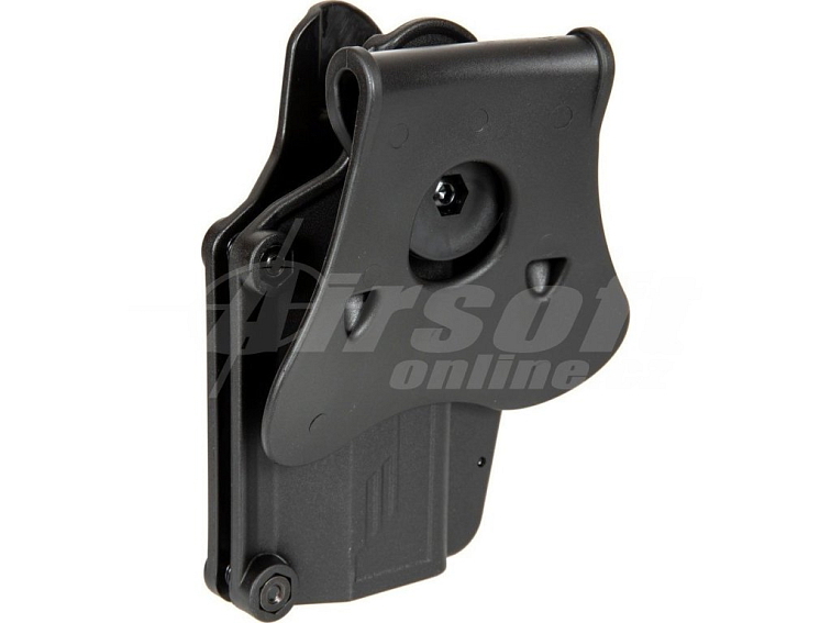 Opaskové polymerové univerzální pouzdro Per-Fit - černé, Amomax