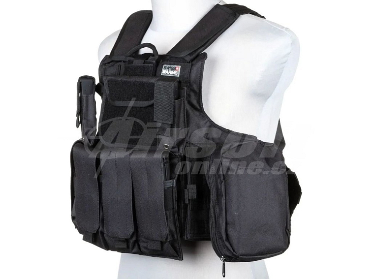 Taktická vesta CIRAS - černá, Swiss Arms