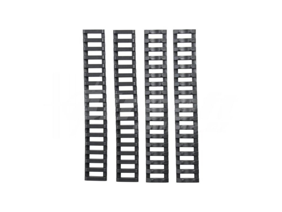 Set gumových krytek na RIS lištu - 4ks, černé, SHS Shooter