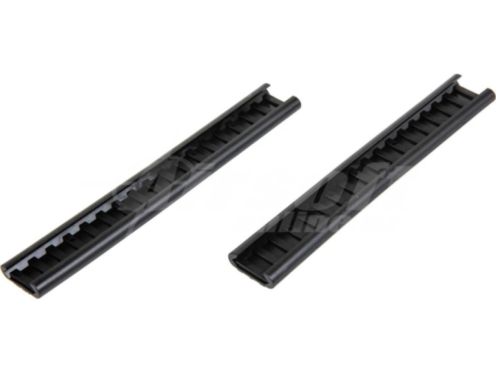 Sada krytek na RIS lišty - 18 cm, černá, FMA, TB1433