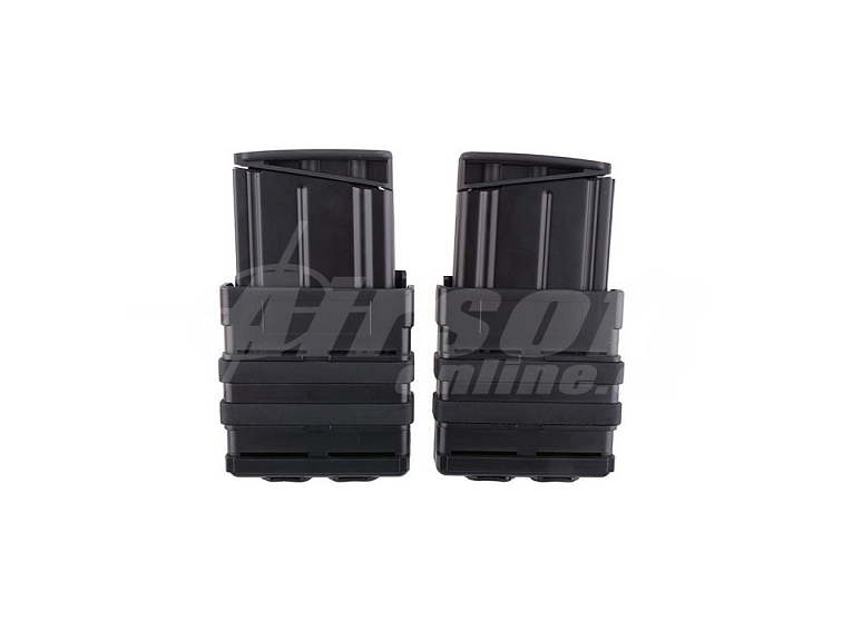 Plastová dvojitá otevřená sumka pro zásobníky 7,62 - černá, Primal Gear