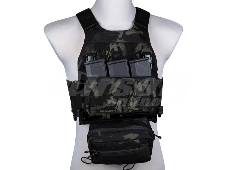 Taktická vesta typu FCS MK Chest Rig - Multicam Black, Emerson Gear