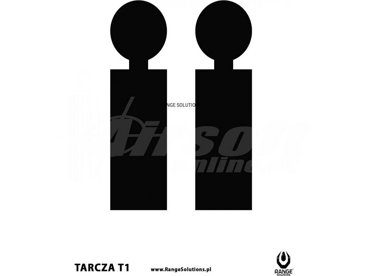 Střelecké terče T1 - 500ks, Range Solutions