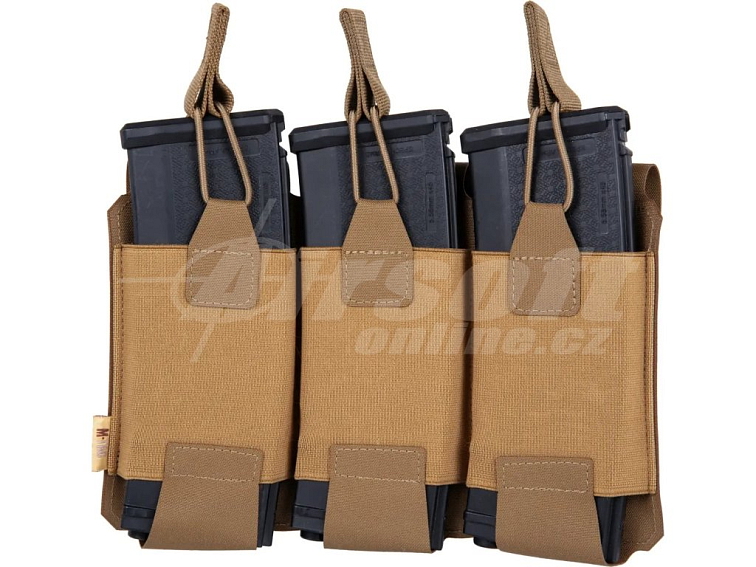 Flexibilní sumka Laser Cut pro 3x M4/AK na MOLLE - Coyote Brown, M-Tac