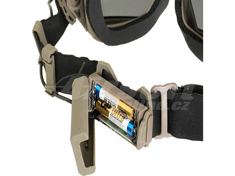 Brýle s ventilátorem Mod.2 - pískové, 8Fields