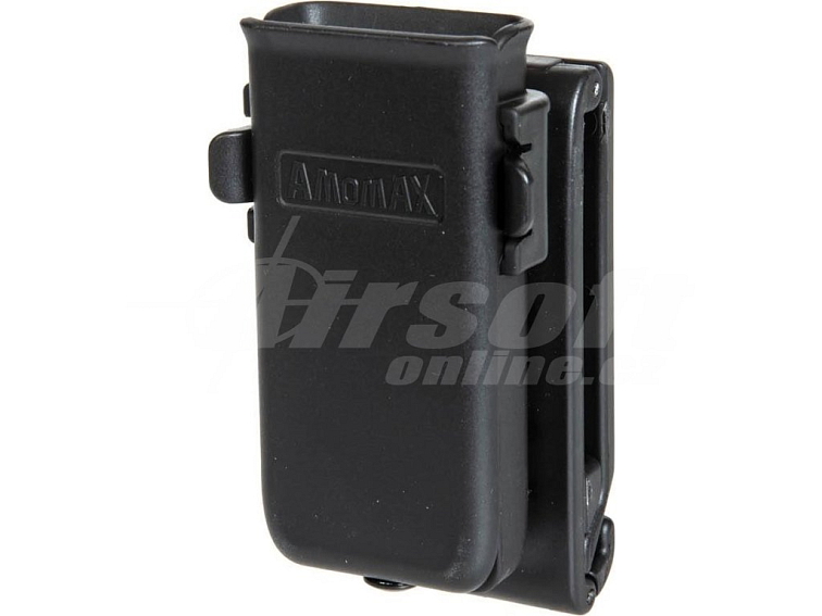Polymerové opaskové pouzdro pro pistolový zásobník - černé, Amomax