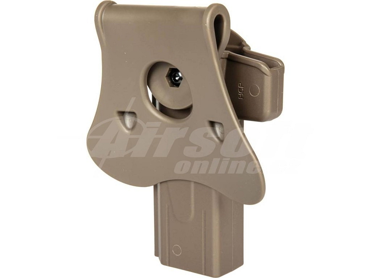 Opaskové polymerové pouzdro Per-Fit™ pro Hi-Capa - pískové FDE, Amomax