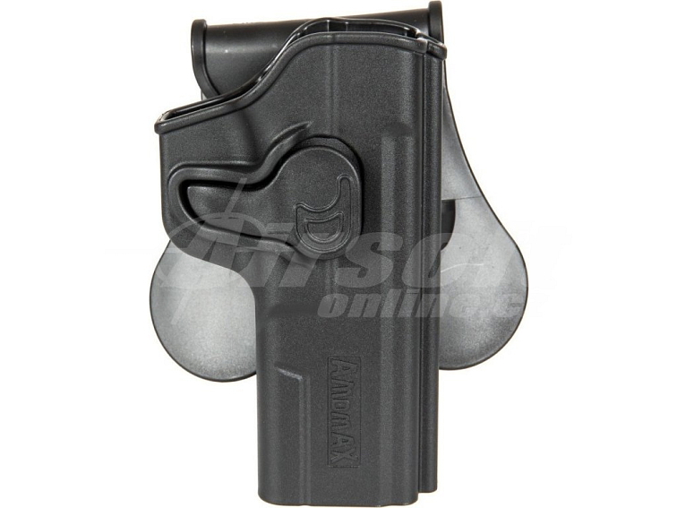 Polymerové opaskové pouzdro pro Cyma CM.127 - černé, Amomax