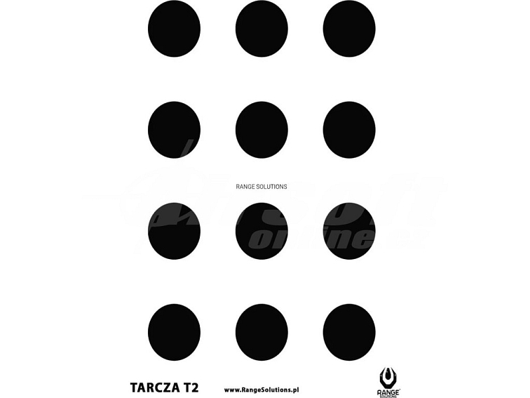 Střelecké terče T2 - 500ks, Range Solutions